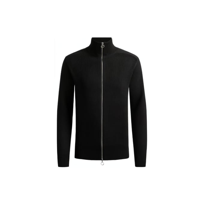 Armani Exchange Pull Tricot Uni Col Montant Fermeture Éclair Manches Longues Homme pull Noir 6LZE2X-ZM1LZ-1200 XL black