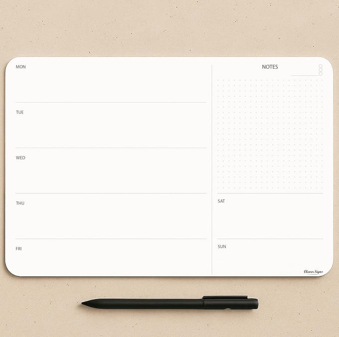 Wekelijkse Planner Notitieblok A4 - Ongedateerde Takenlijst om Af te Scheuren