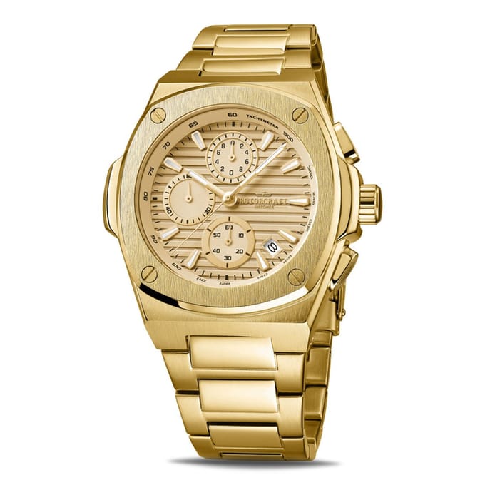 Rotorcraft - Heren Horloge Arcane Chrone - Goud