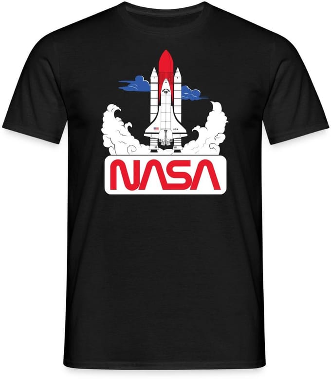 NASA Space Shuttle 3 T-Shirt Heren