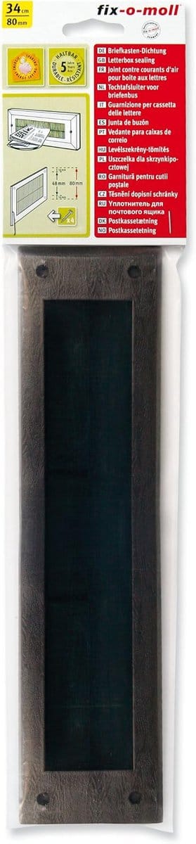 Brievenbus Klep - Postinvoer - Deur Beveiligen - Zonder Spoelbak - 34 x 8 cm - Bruin