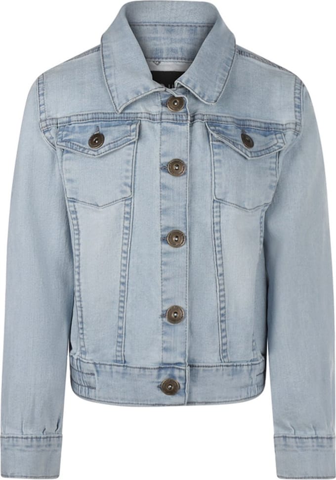 No Way Monday-Meisjes Jeans jas-Jeans blauw - Maat 134