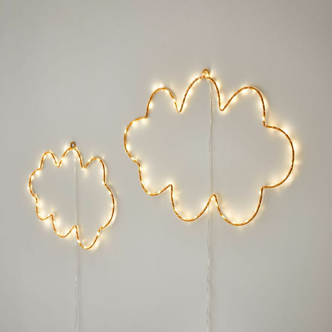 LOBERON Decoratief lichtobject set van 2 Elenar goudkleurig