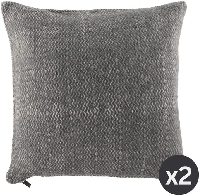 Tiseco - Kussen ARTEM (gevuld) - SET/2 - 45x45 cm, zwart