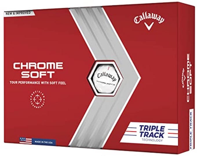 Golfballen Chrome Soft - Uitstekend gevoel en afstand voor golfers