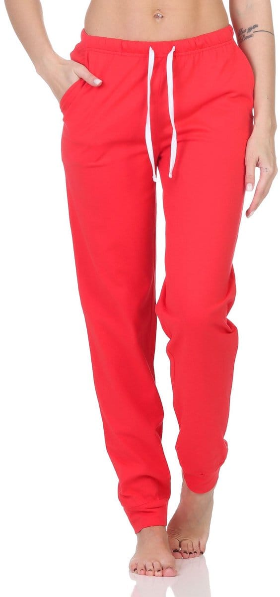 Dames pyjamabroek lang mix & match in effen kleur - perfect te combineren