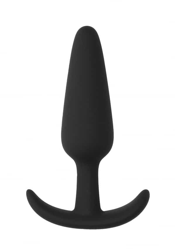 Beginners Butt Plug van Siliconen - Zwart