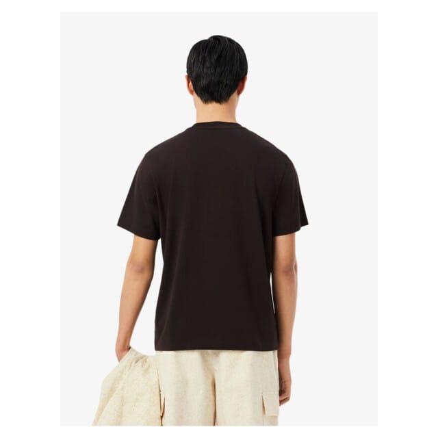 Lacoste 1ht1 Men's Tee-shirt T-shirts Donkerbruin Th7318-61