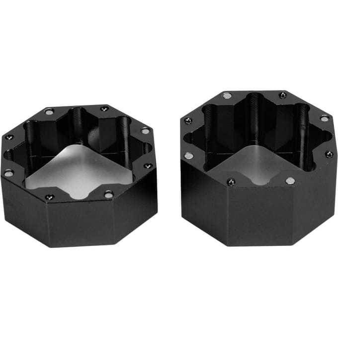 Keu Krijt Doos Houder Aluminiumlegering Achtkant Universeel Biljart Krijt Etui voor Biljart zwart