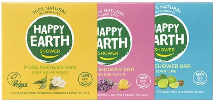 Plasticvrij pakket: 3x shower bars Pakket