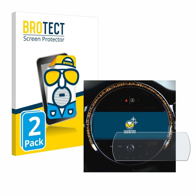 BROTECT - Screenprotector voor Mini Cooper 2021 Infotainment System 8.8" - Folie Beschermfolie matte 2 Stuks
