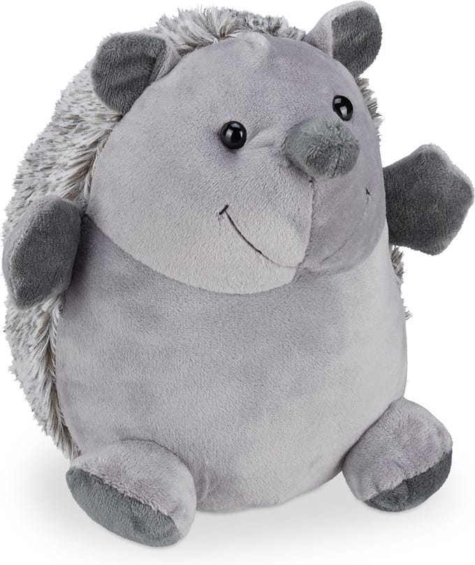 deurstopper egel - 19,5 cm - stof - zwaar - vloer - binnen - dier - grijs