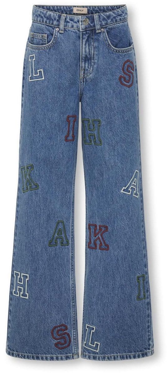ONLY - KOGJUICY wide fit jeans - Blauw - Maat 164