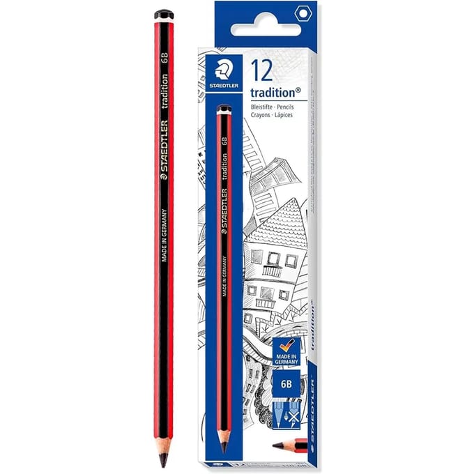 Doos met 12 potloden Staedtler Staedtler Tradition 6B