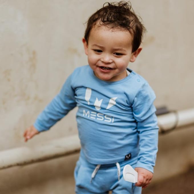 Messi t-shirt licht blauw