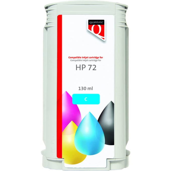 Inkcartridge Quantore alternatief tbv HP 72 C9371A blauw | 1 stuk