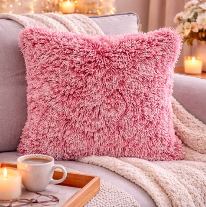Fluffy Comfort Collection Kussenhoes - 45x45 cm