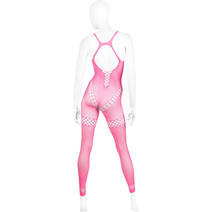 Bodystocking Pink Lipstick Roze (Queen size)