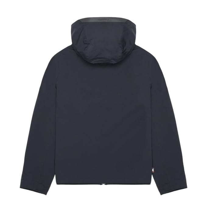 Aquascutum Active Hooded Stretch Windbreaker Marineblauwe Jas