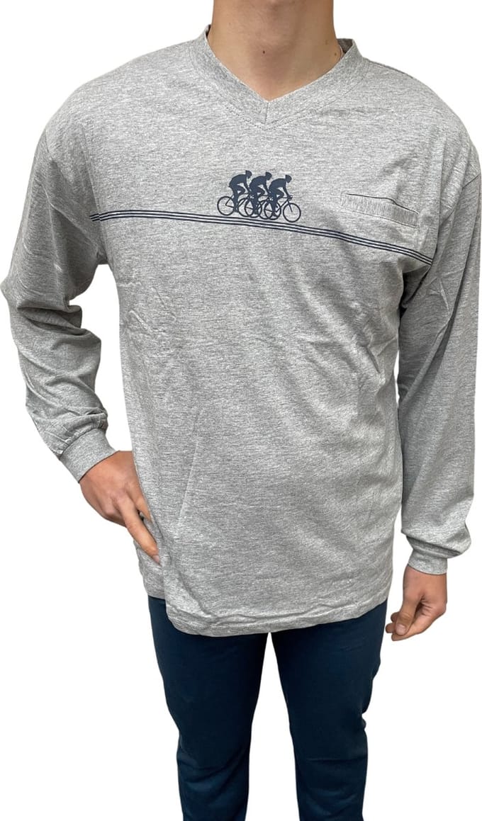 Cocodream Quality - Heren pyjama cocodream - Maat M - Mannen - GRIJS -