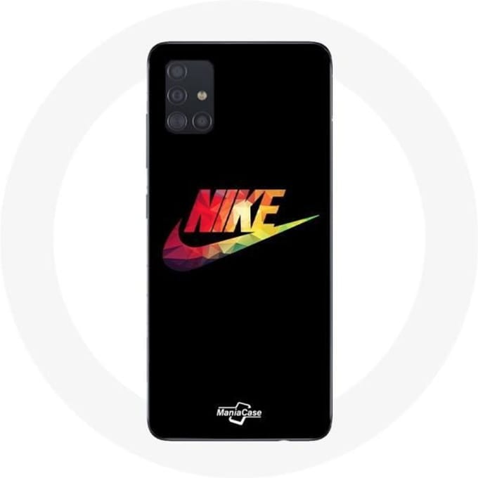 Coque - Maniacase - Galaxy A51 - Nike Logo - Souple - Noir noir