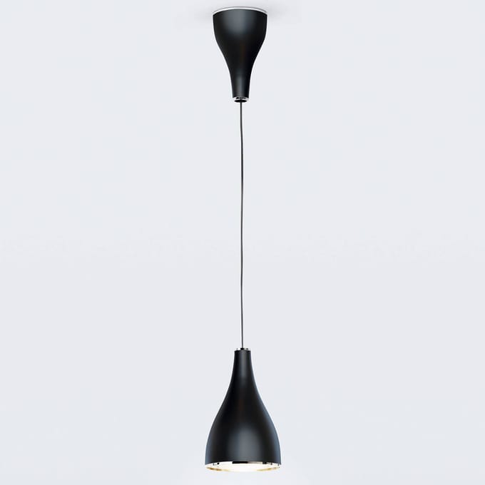 Serien Lighting serien.lighting Hanglamp One Eighty L, Ø 16 cm, zwart