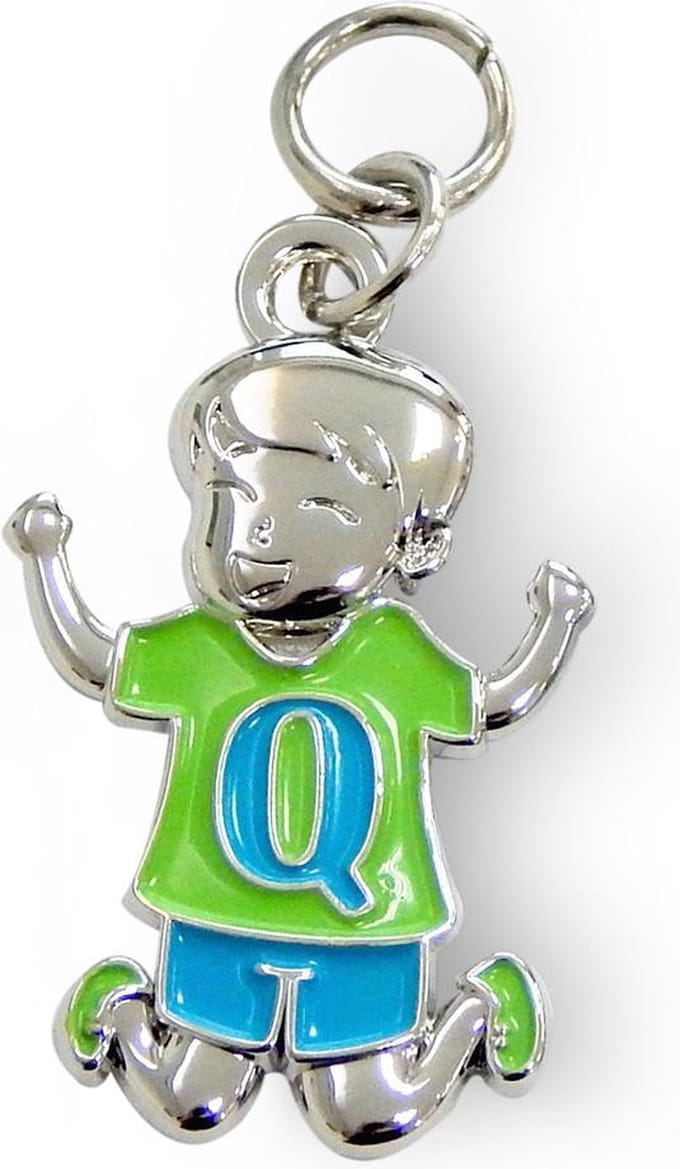 Bedeltje - Q - Jongen - Charms for you