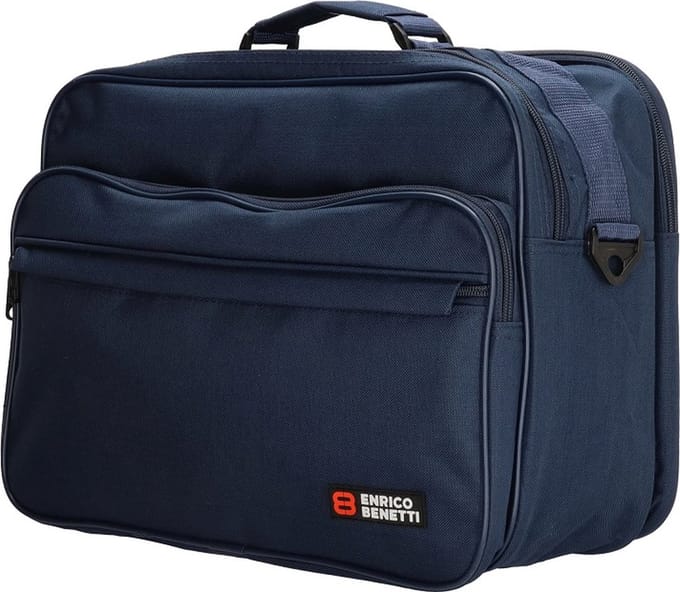 Enrico Benetti Amsterdam Reportertas / Flightbag / Werktas - Donkerblauw