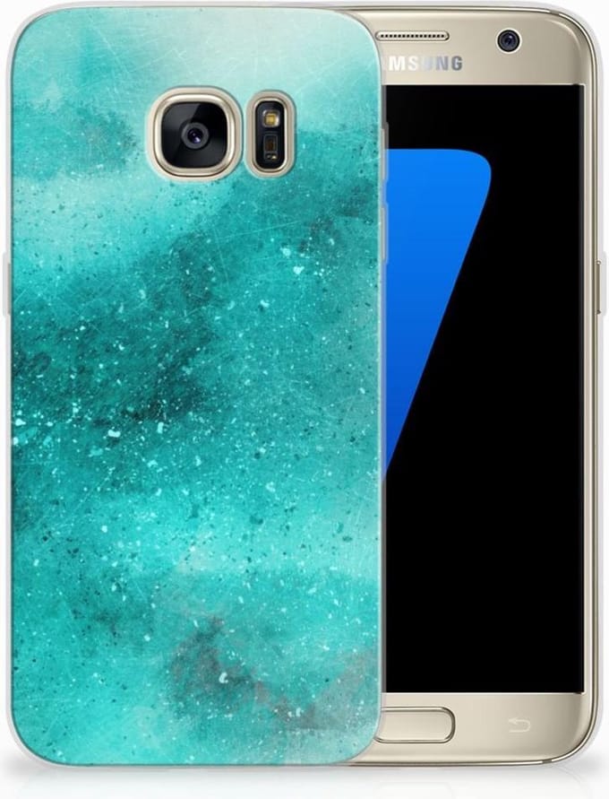 Hoesje maken Samsung Galaxy S7 Painting Blue