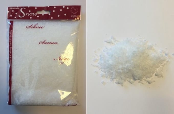 Sneeuwvlokken kunststof 3-5 milimeter 30gr
