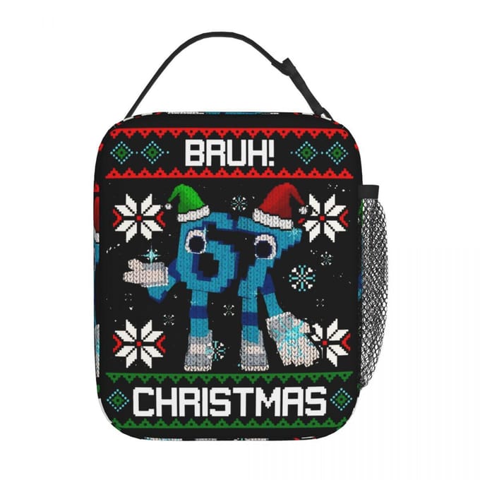 Sac isotherme pour déjeuner Bruh 67 Six Sept 6-7 Meme Cerveau pourri Drôle Marchandise Contenant à déjeuner Glacière Boîte à lunch thermique Pour l'école One Size