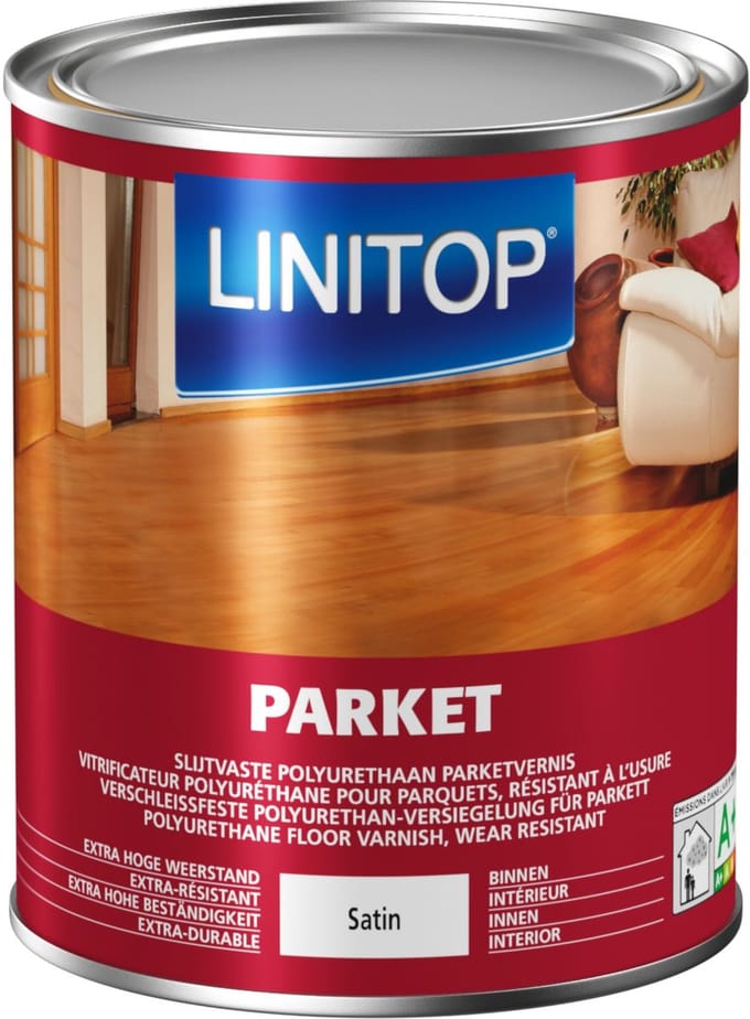 Polyurethaan parketvernis LINITOP PARKET Kleurloos (li280) 0.75 liter