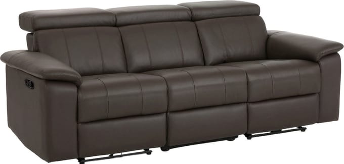 Tanaro-Sofa 3-zits - Handmatig - Bruin PU