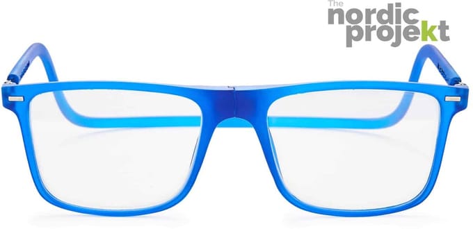 Nordic Projekt NPME Leesbril om de nek - Met Magneetsluiting +1.00 Blauw