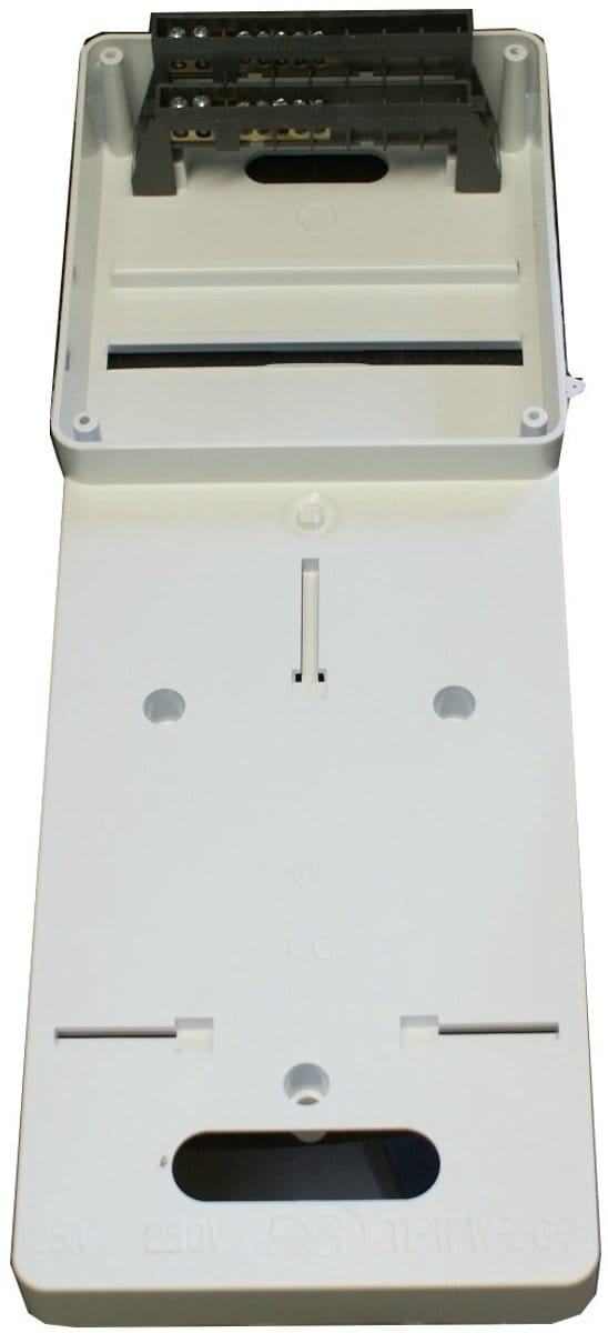 Tellerbord Wisselstroommeter - Driefasen Teller - Industriële Installatie - Transparant Deksel - 200x56x30mm - Grijs