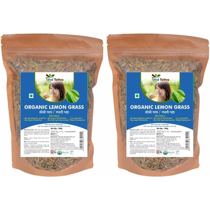 Ved Tattva Dried Lemongrass Herb (200 gms (Pack of 1)) blue