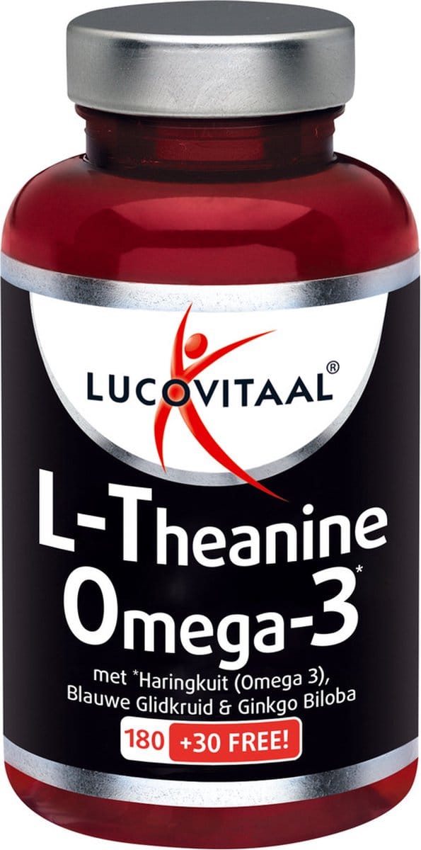 Lucovitaal L-Theanine Omega 3 210 capsules MAXI POT