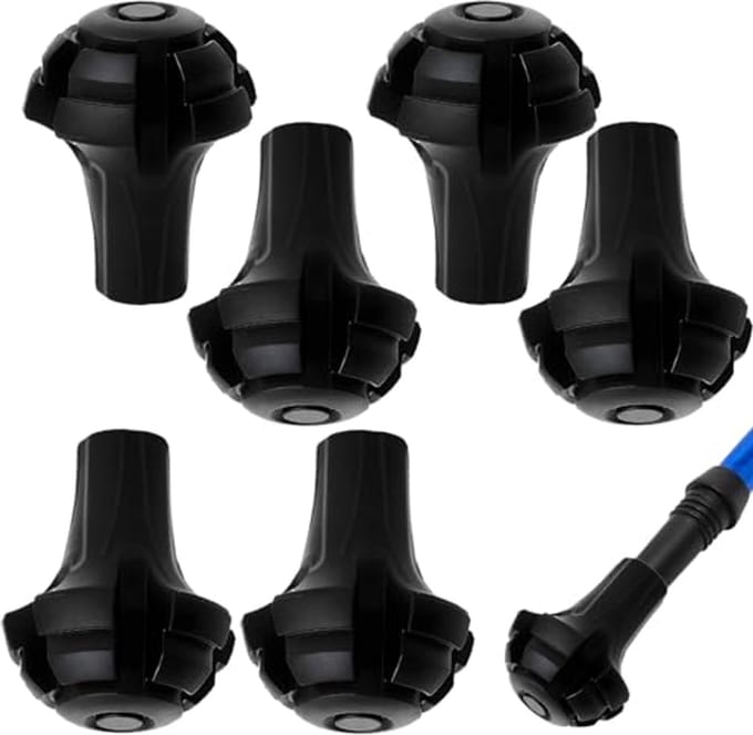 Rubberen Buffers voor Wandelstokken - 6 Stuks (11 mm)