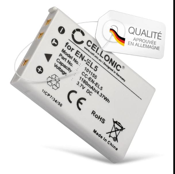 Batterijtype EN-EL5 voor Nikon CoolPix 3700 5900 510 p90 4200 1300mAh