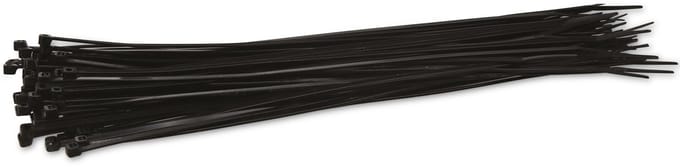 KSS Kabelbinderset Polyamide 6.6, zwart, 292x3,6, UV-bestendig, 100 stuks