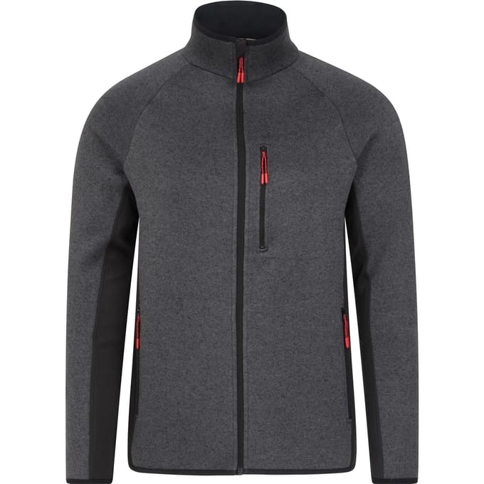 Mountain Warehouse Heren Treston Full Zip Fleecejack (Zwart)