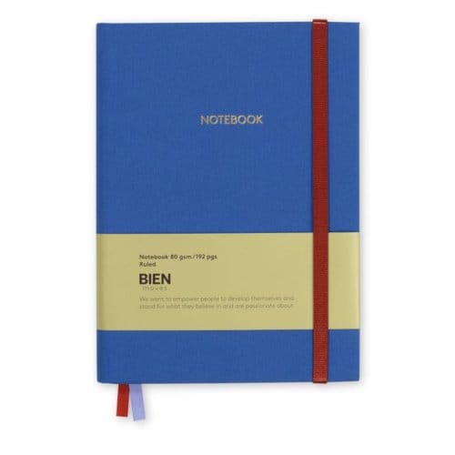 Bien moves notitieboekje, lavendel blauw
