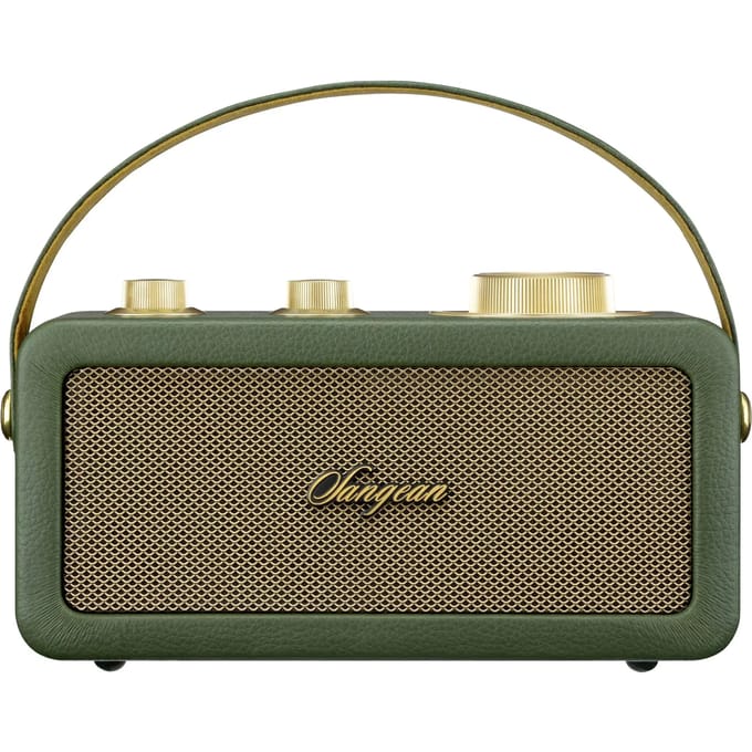 Sangean RA-101 Draagbare radio FM Bluetooth, AUX Oplaadbaar Groen, Goud