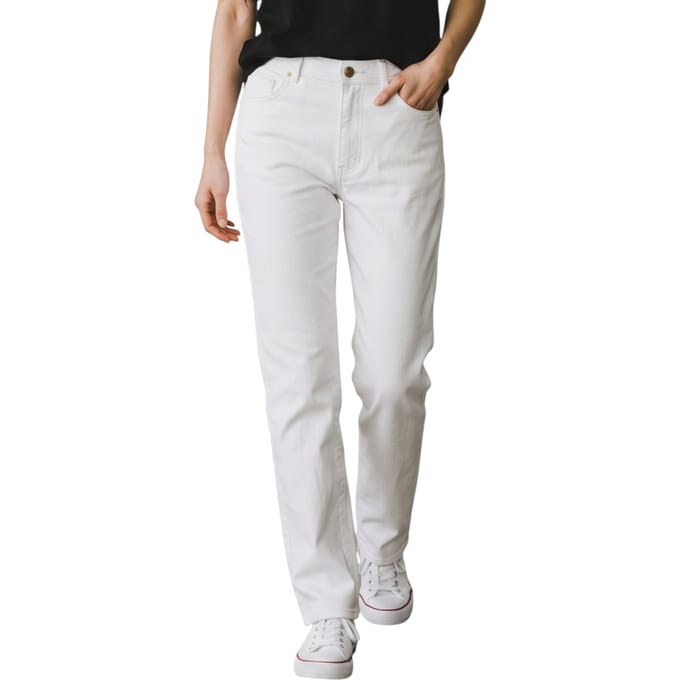 Dames witte lamsleer 501 Biker jeans - Sogndal