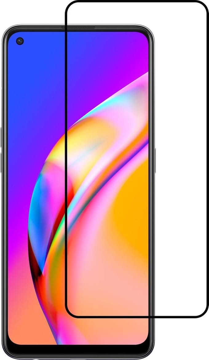 Screenprotector - Geschikt voor OPPO A94 - Full Cover - Beschermglas - Gehard Glas - Tempered Glass - Screen Protector