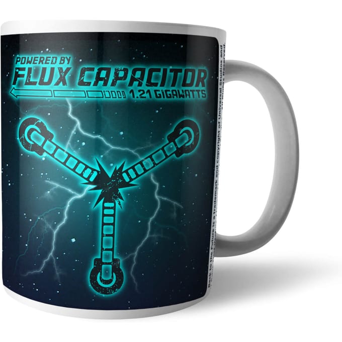 Back To The Future Powered By Flux Capacitor Mug