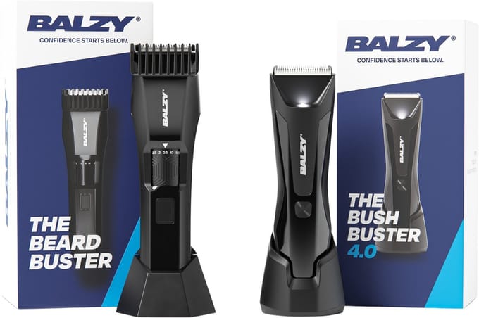 BALZY® - Beard & Balls bundel - Trimmer - Scheerapparaat - Tondeuse - Baard - Body