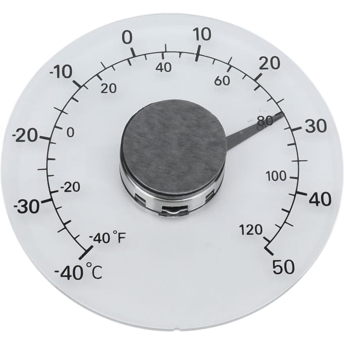 Thermomètre extérieur adhésif transparent et étanche pour porte et fenêtre, idéal pour la ferme ou la maison gray