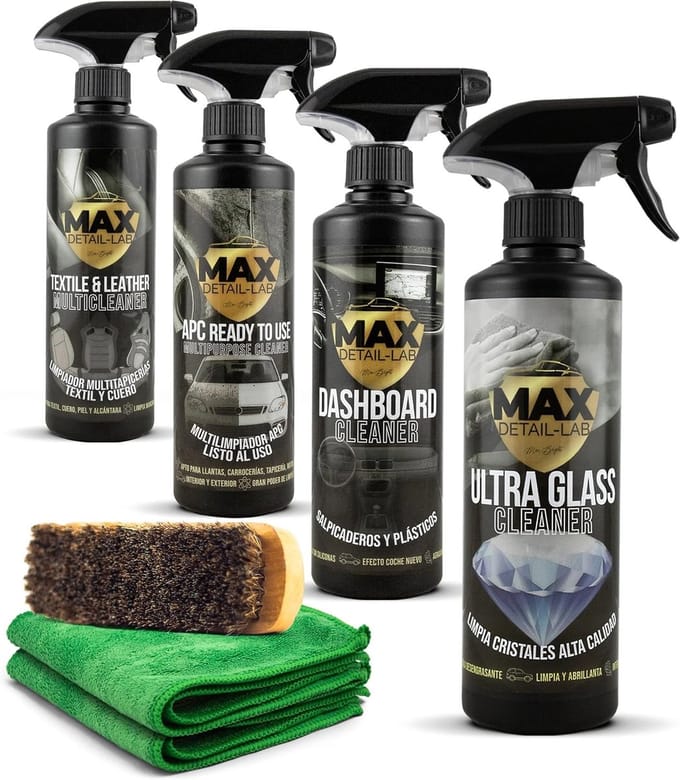 Auto Interieur Schoonmaak Set met Accessoires - Compleet Auto Detailing Pack