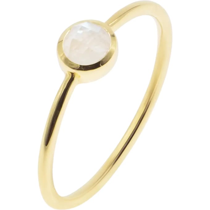 Gouden ring met maansteen voor vrouwen Sloya Gemia